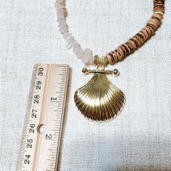 Natural stone beaded necklace N541 - Picture 4 of 4